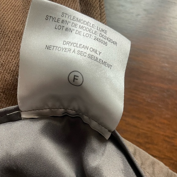 Theory Luke Stretch Cotton Cropped Dark Brown Pants - Picture 10 of 15